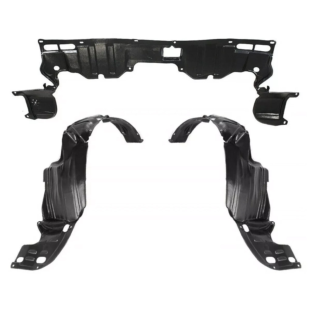 Front Fender Liners and Engine Splash Shield For 2006-2011 Honda Civic Sedan