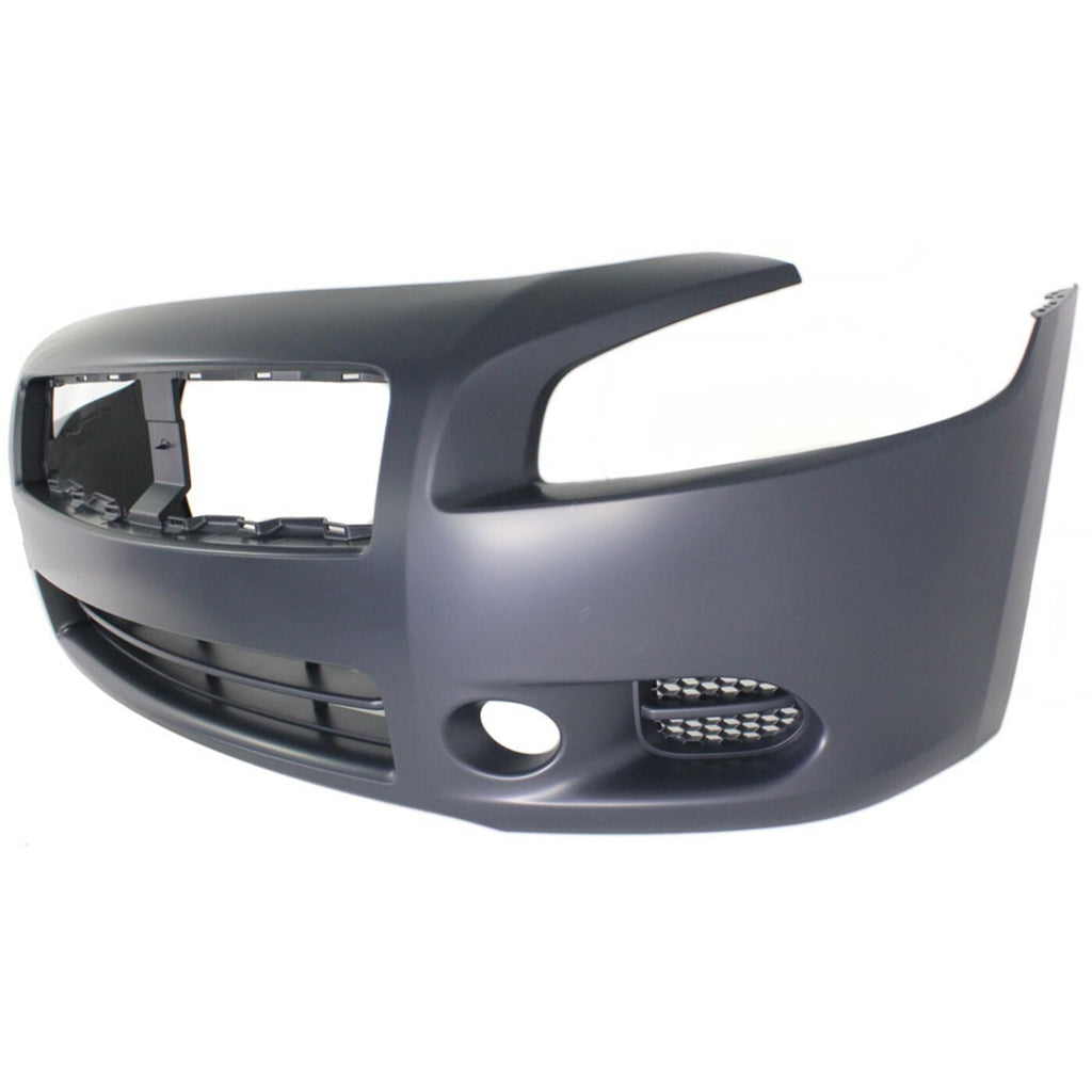 Front Bumper Cover Primed With Fog Light Holes For 2009-2014 Nissan Maxima
