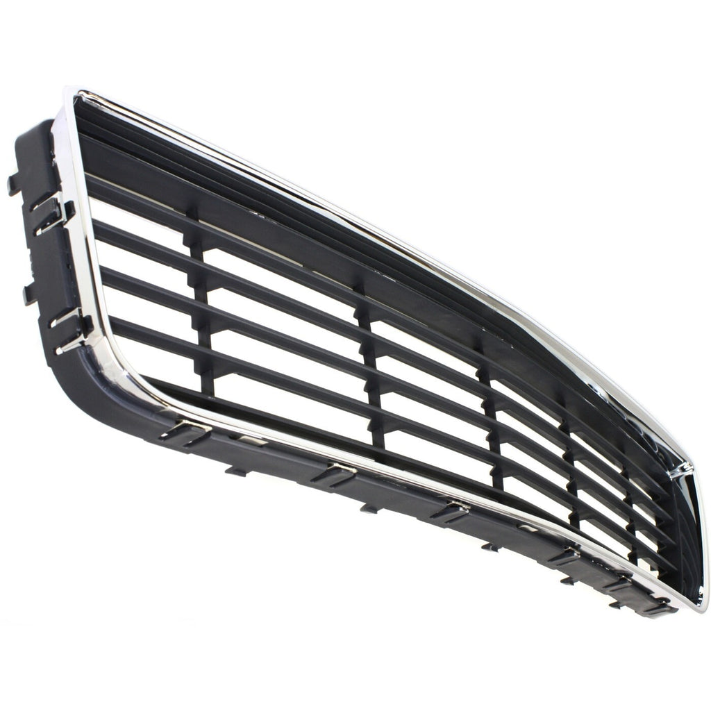 Front Bumper Grille Chrome Shell with Gray Insert For 2006-2011 Chevrolet Impala
