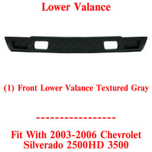 Load image into Gallery viewer, Front Lower Valance Textured Gray For 03-06 Chevrolet Silverado 1500 2500HD 3500