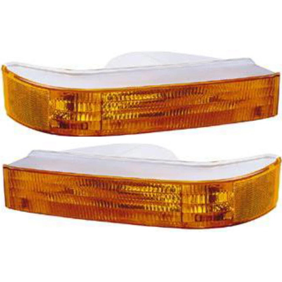 Front Grille Chrome + Headlight &Corner Lamps + Bezels For 1992-97 Ford F-Series