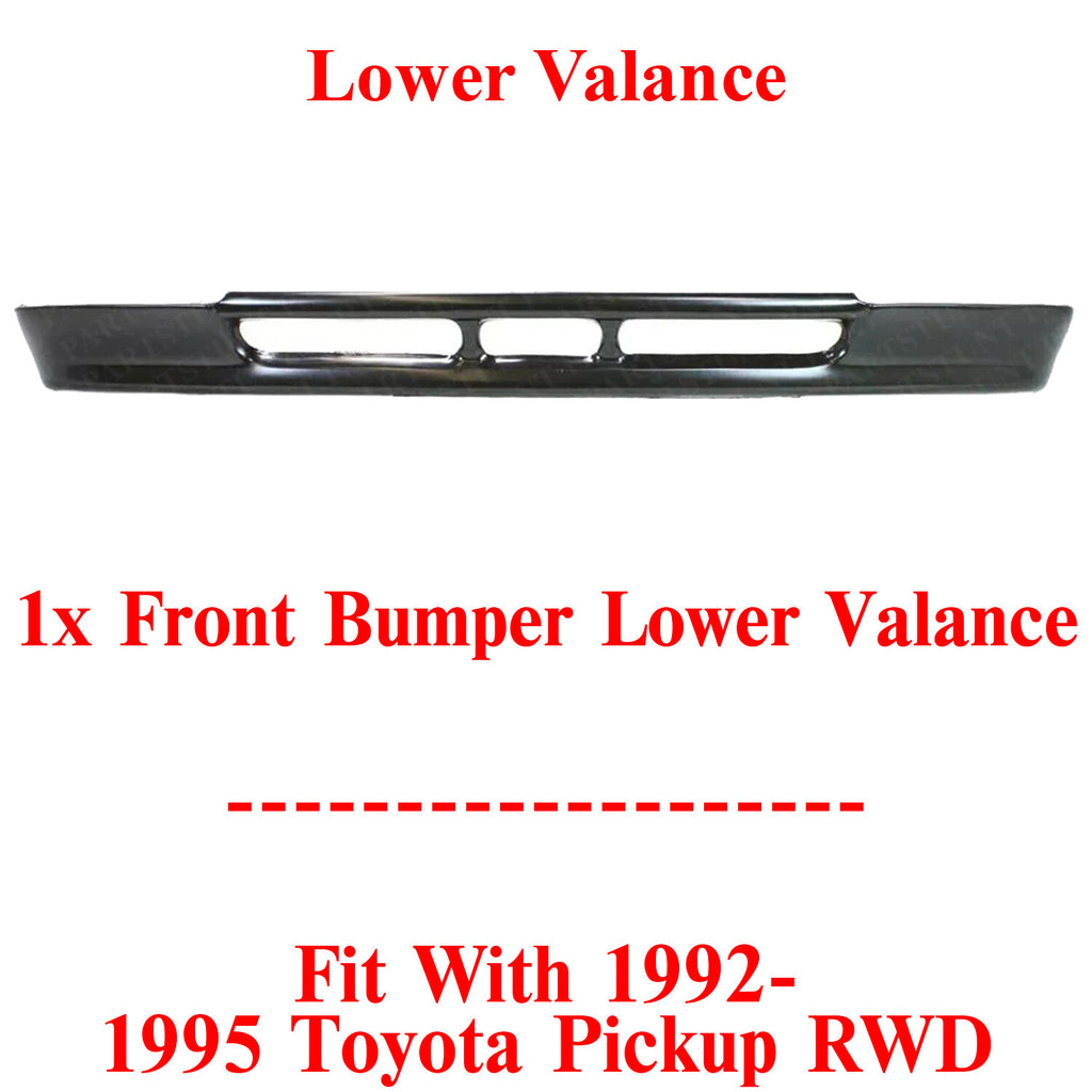 Front Valance For 1992-1995 Toyota Pickup RWD Black