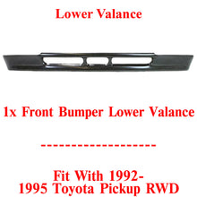 Load image into Gallery viewer, Front Valance For 1992-1995 Toyota Pickup RWD Black