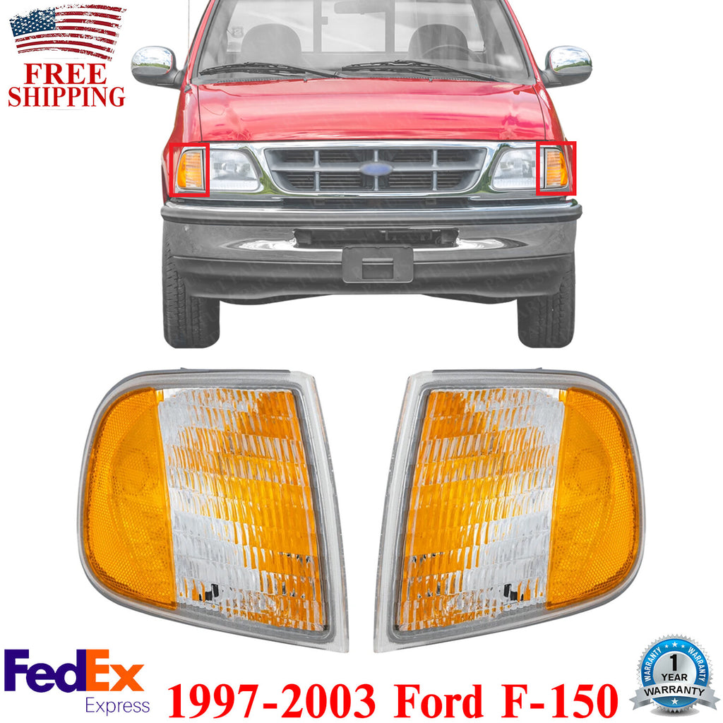 Front Corner Signal Lights For 1997-2003 Ford F-150