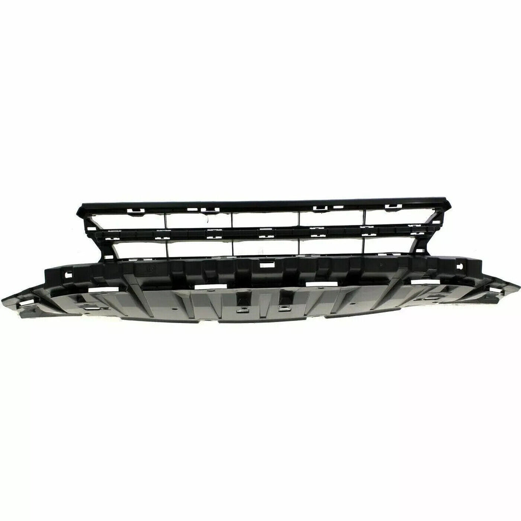 Front Bumper Grille + Molding + Fog Light Covers For 2013-2015 Honda Civic Sedan