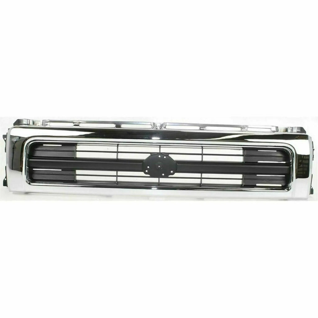 Front Grille & Headlight Bezels Chrome For 1992-1995 Toyota Pickup 4WD
