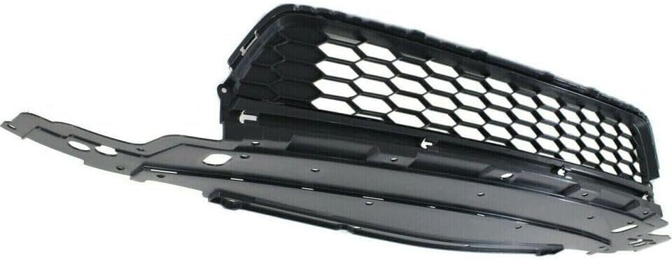 Front Bumper Lower Grille + Fog Light Covers Primed For 2013-2015 Honda Accord