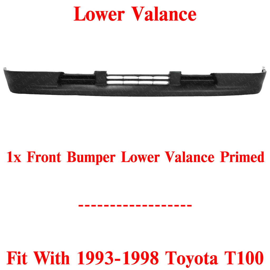 Front Textured Bumper Lower Valance Panel Textured For 1993-1998 Toyota T100
