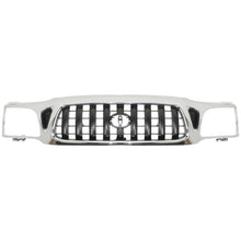 Load image into Gallery viewer, Front Chrome Grille + Black Primed Bumper + Lower Valance + Reinforcement + Headlights + Bumper Brackets for 2001–2004 Toyota Tacoma 4WD