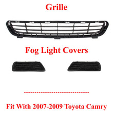 Load image into Gallery viewer, Front Bumper Grille Assembly + Fog Covers For 2007-2009 Toyota Camry