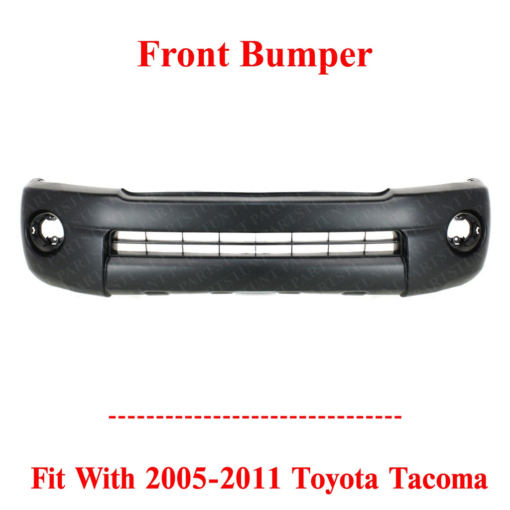 Front Bumper For 2005-2011 Toyota Tacoma Base PreRunner 4.0L PreRunner 2.7L 4WD