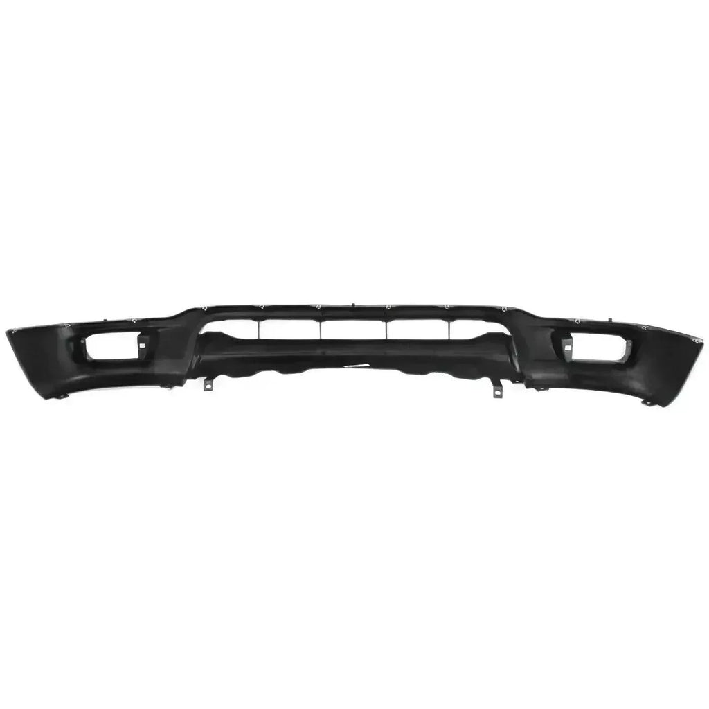 Front Chrome Grille + Black Primed Bumper + Lower Valance + Reinforcement + Headlights + Bumper Brackets for 2001–2004 Toyota Tacoma 4WD