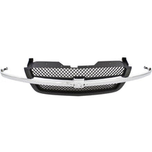 Load image into Gallery viewer, Front Chrome Bumper Kit + Brackets + Grille For 2003-2006 Chevy Silverado 1500