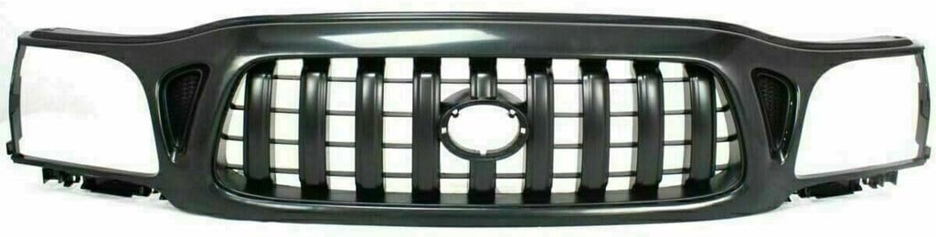 Front Bumper Primed Kit + Grille + Brackets For 2001-2004 Toyota Tacoma