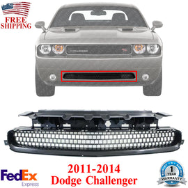 Front Bumper Lower Grille Textured Black Plastic For 2011-2014 Dodge Challenger