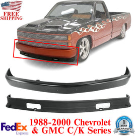 Front Bumper Primed & Lower Valance For 1988-2000 Chevrolet & GMC K1500 C1500