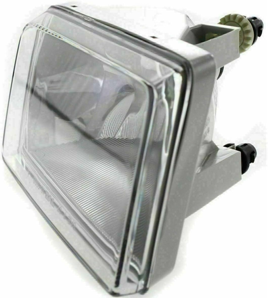 Front Bumper Chrome End Caps + Fog Lights For 07-10 Chevy Silverado 2500HD 3500