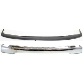 Front Chrome Bumper and Upper Cover Primed For 2001-2004 Toyota Tacoma