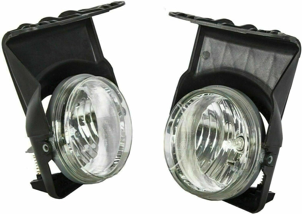 Front Bumper Chrome Kit + Grille + Lights for 2003-2006 GMC Sierra 2500HD 3500