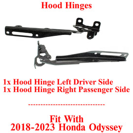 NEW Hood Hinges Left Driver and Right Passenger Side For 2018-2023 Honda Odyssey