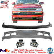 Front Bumper Upper Cover + Valance For 1999-2002 Silverado 1500 / 2000-06 Tahoe