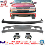 Front Bumper Upper Cover + Valance For 1999-2002 Silverado 1500 / 2000-06 Tahoe