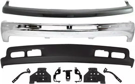 Front Bumper Chrome Steel Valance Bracket For 1999-02 Chevy Silverado 1500 Tahoe
