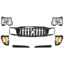 Load image into Gallery viewer, Front Grille Assembly Kit 7pcs For 2001-2004 Toyota Tacoma with Headlight Filler
