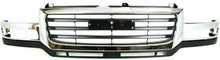 Load image into Gallery viewer, Front Bumper Chrome Kit + Grille + Lights for 2003-2006 GMC Sierra 2500HD 3500