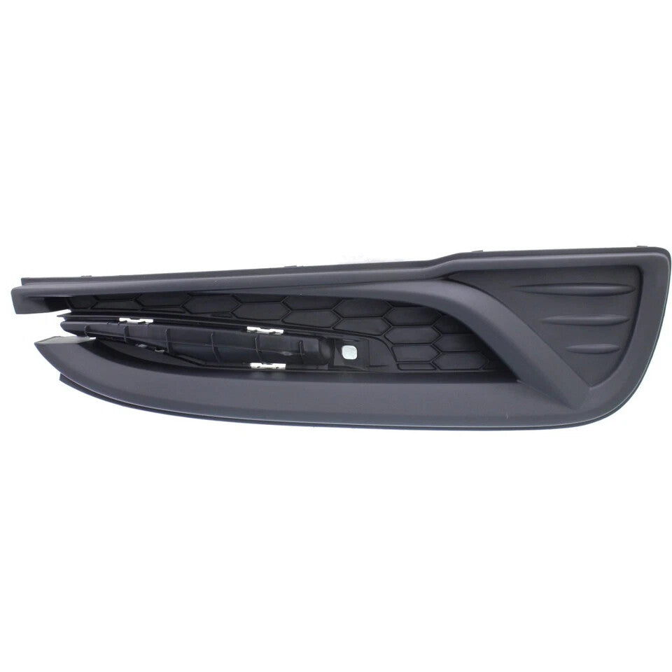 Front Bumper Grille + Molding + Fog Light Covers For 2013-2015 Honda Civic Sedan