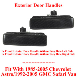 Front Exterior Door Handle LH+RH For 1985-2005 Chevrolet Astro GMC Safari Van