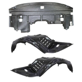 Front Engine Splash Shield Cover + Fender Liner LH & RH For 09-14 Nissan Maxima