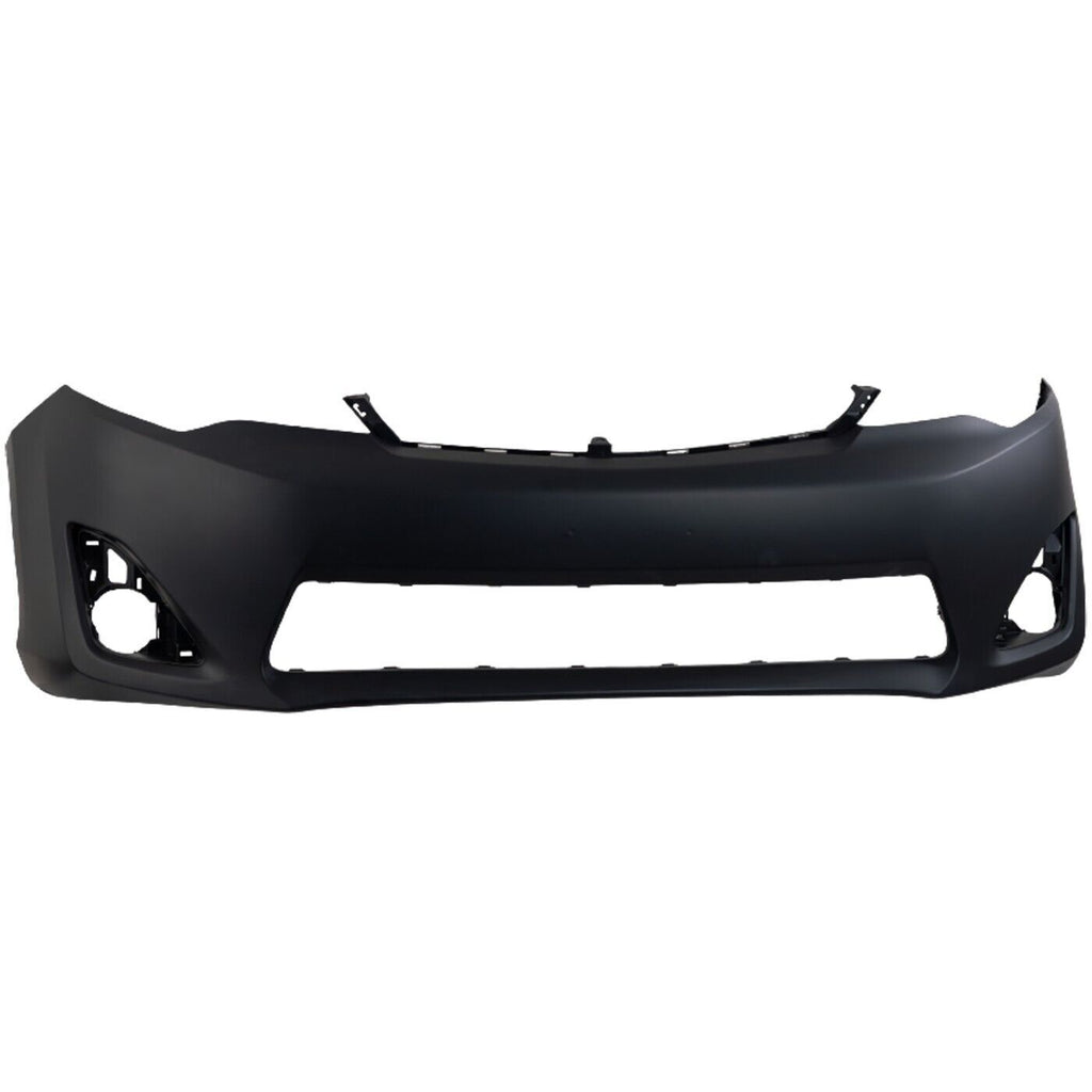Front Bumper Cover Primed + Grille Textured Plastic For 2012-2014 Toyota Camry