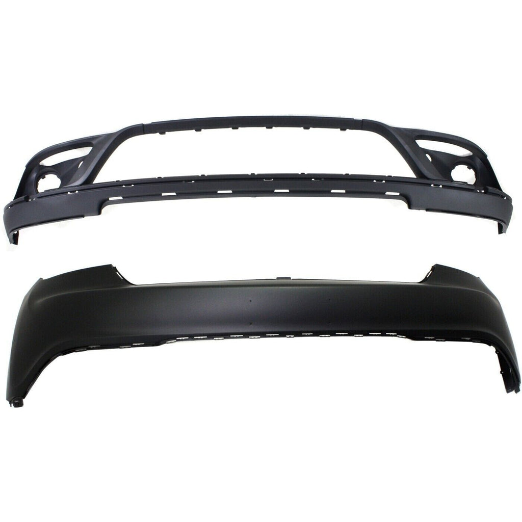 Front Bumper Cover Upper and Lower For 2014-2020 Dodge Durango