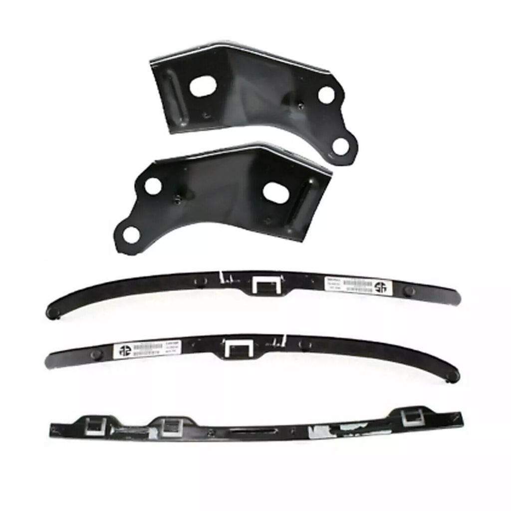 Front Grille + Bumper Chrome Kit+Brackets & Retainer Set For 01-04 Toyota Tacoma