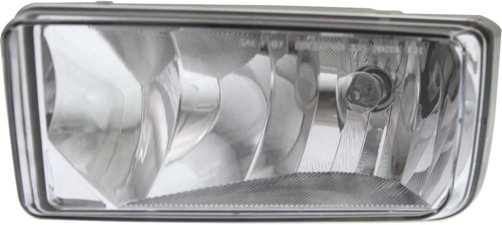Front Bumper Chrome End Caps + Fog Lights For 07-10 Chevy Silverado 2500HD 3500