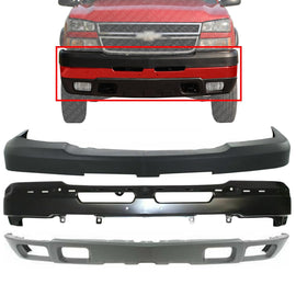 Front Bumper Primed Steel Kit For 2003-2006 Chevrolet Silverado 2500HD 3500