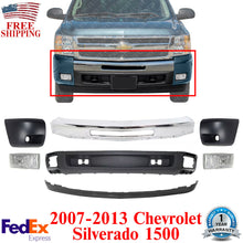 Load image into Gallery viewer, Front Bumper Kit +Valance +Fog Lights + End Cap For 2007-13 Chevy Silverado 1500