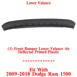 Front Lower Valance Primed For 2011-2016 Ram 1500 2009-2010 Dodge Ram 1500