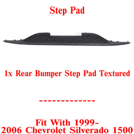 Rear Bumper Step Pad Black For 1999-2006 Chevrolet Silverado 1500