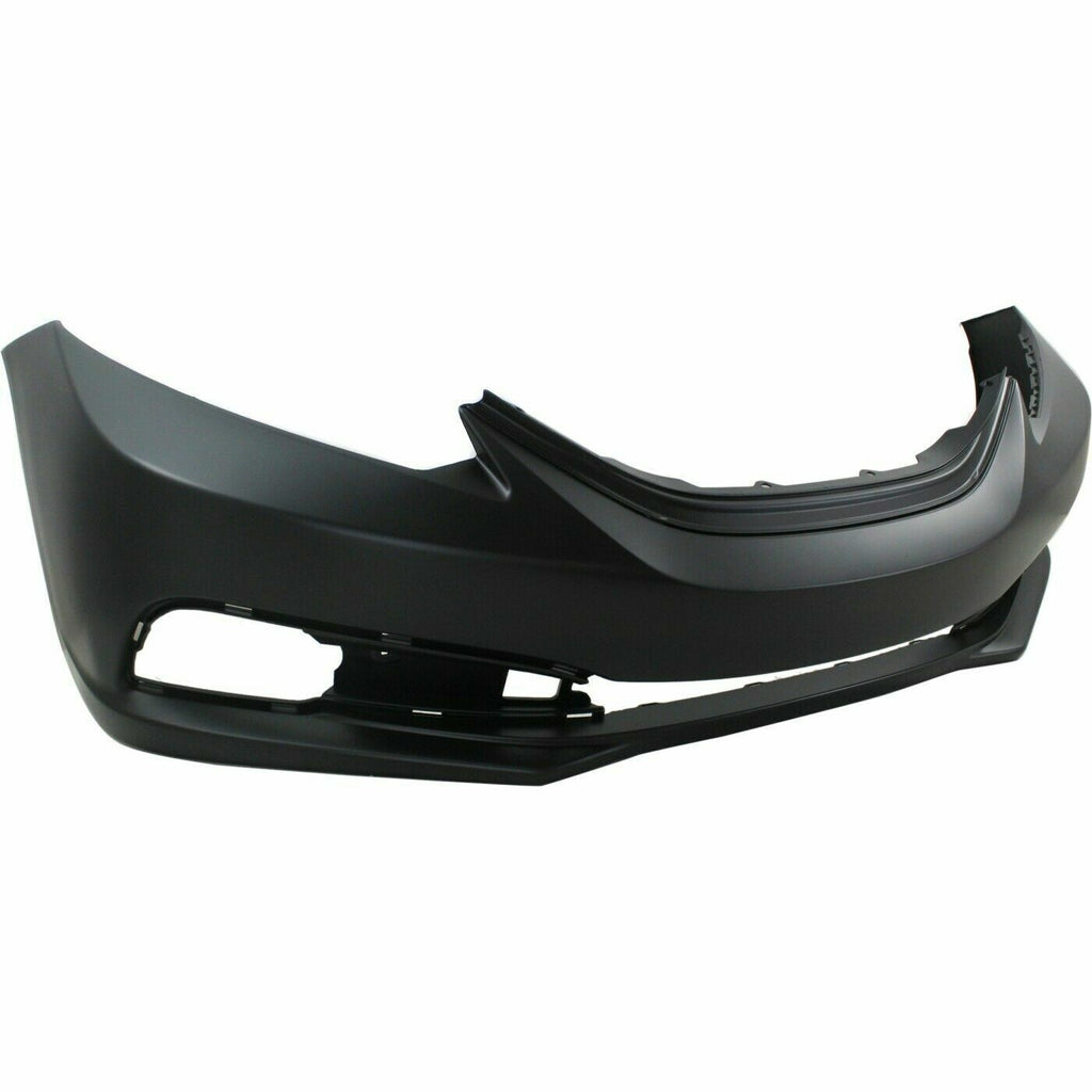 Front Bumper Cover For 2013-2015 Honda Civic EX EX-L LX Si Sedan Primed
