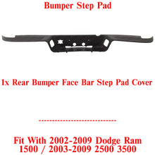 Load image into Gallery viewer, Rear Bumper Face Bar Step Pad Cover Black For 2002-2009 Dodge Ram 1500 2500 3500