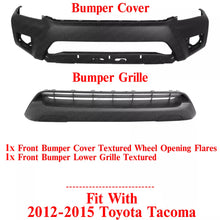 Load image into Gallery viewer, Front Bumper Cover + Lower Grille Textured For 2012-2015 Toyota Tacoma