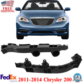 Bumper Bracket For 2011-2014 Chrysler 200 Set of 2 Front Left and Right Side