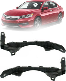 Set of 2 Front Bumper Bracket Side Cover Beam Plastic For 2013-2017 Honda Accord