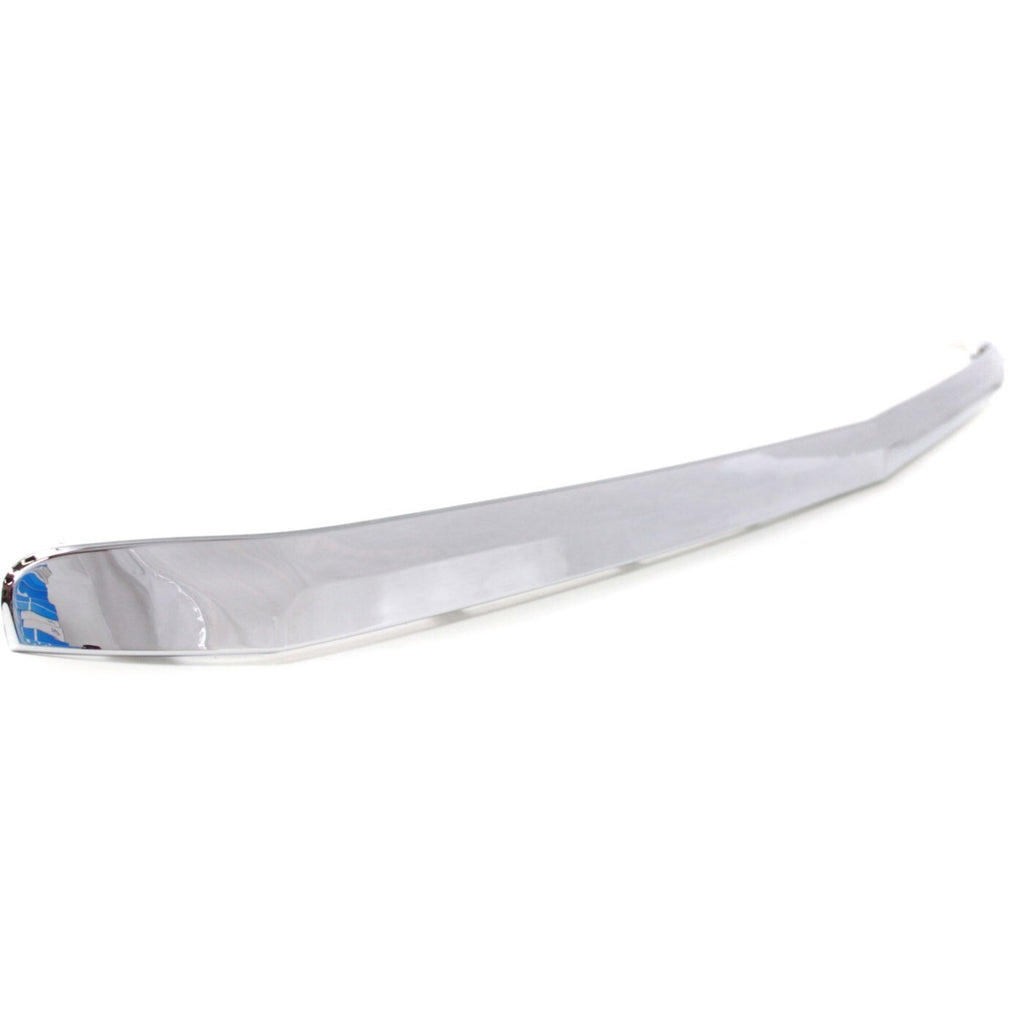 Front Bumper Chrome Steel Kit + Grille & Molding For 07-10 Silverado 2500HD 3500