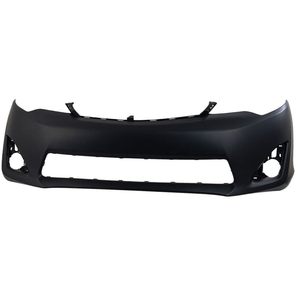 Front Bumper Cover Primed + Grille Textured Plastic For 2012-2014 Toyota Camry