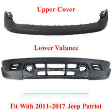 Load image into Gallery viewer, Bumper Cover For 2011-2017 Jeep Patriot Front Upper and Lower With Molding Hole