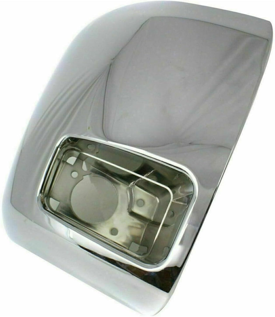 Set of 2 Front Bumper Chrome End Caps For 2007-2010 Chevy Silverado 2500HD 3500