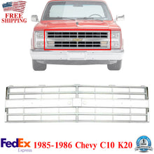 Load image into Gallery viewer, Grille Assembly w/ molding holes &amp; emblem provision For 1985-1986 Chevy C10 K20
